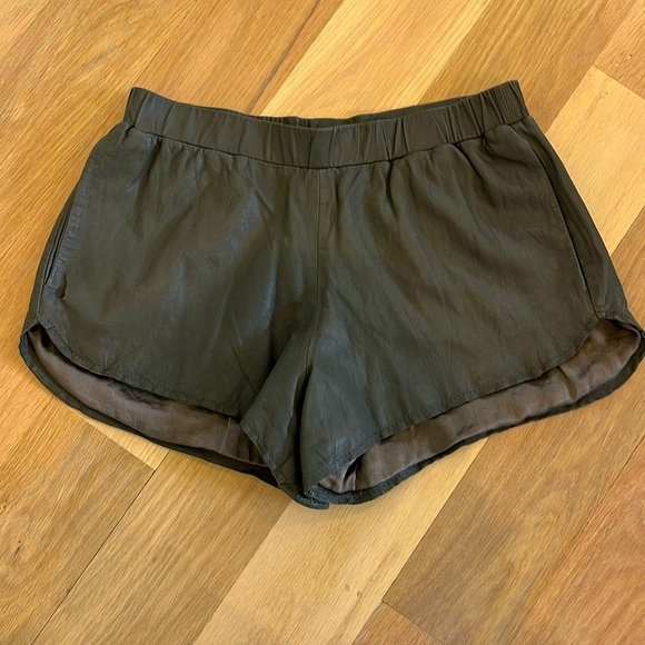 Burning Torch Leather Shorts